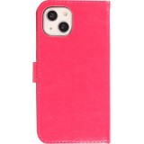 Fourre Samsung Galaxy S24 - Premium Flip cuir lisse porte-cartes - Rose foncé