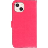 iPhone 15 Plus Case Hülle - Premium Flip - Dunkelrosa