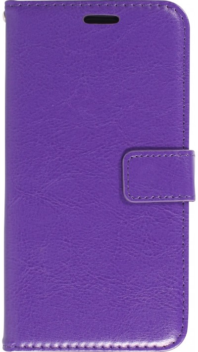 Fourre Samsung Galaxy S24 - Premium Flip cuir lisse porte-cartes - Violet