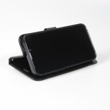 iPhone 14 Max Case Hülle - Premium Flip - Schwarz