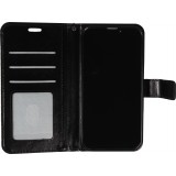 Fourre iPhone 13 - Premium Flip cuir lisse porte-cartes - Noir
