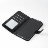 Fourre iPhone 13 - Premium Flip cuir lisse porte-cartes - Noir