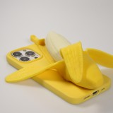 Fourre iPhone 13 Pro - Coque amusante 3D Banane - Jaune