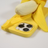 Fourre iPhone 13 Pro - Coque amusante 3D Banane - Jaune