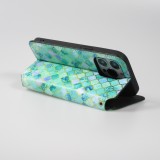 iPhone 13 Pro Case Hülle - Flip Orientalisches Mosaik mit Ablage für Kreditkarte, Ticket, SIM-Karte