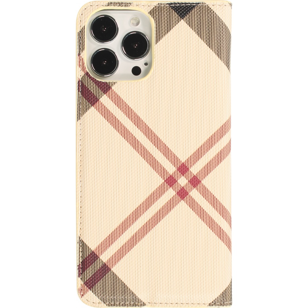 Fourre iPhone 13 Pro Max - Flip Lines - Jaune