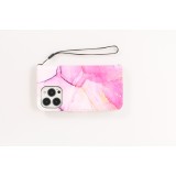 iPhone 12 / 12 Pro Case Hülle - Flip Wallet Liquid Color mit Magnet Verschluss - Purple Sunset