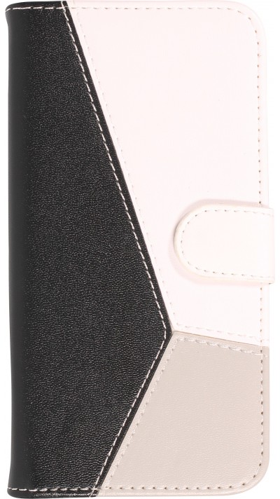 Fourre iPhone 14 - Flip Géometrique - Noir & blanc