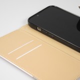 Fourre iPhone 14 - Flip Géometrique - Noir & blanc