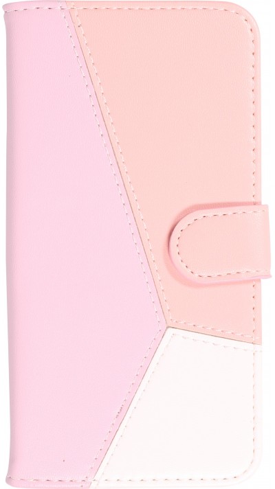 Fourre iPhone 14 - Flip Géometrique - Rose