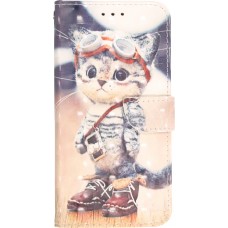 Fourre iPhone 14 Pro Max - Flip - Explorer kitten - Beige