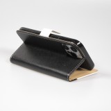 Fourre iPhone 14 Pro Max - Flip Géometrique - Noir & blanc