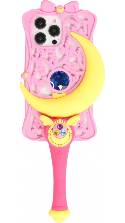 iPhone 14 Pro Max Case Hülle - Lustige Spass Hülle 3D Sailor Moon - Rosa