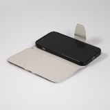 Fourre iPhone 14 Pro Max - Premium Wallet flip fermeture magnétique et porte-carte - trois petits chats - Noir