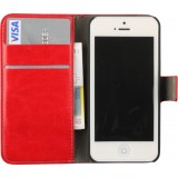 Fourre iPhone 5/5s / SE (2016) - Premium Flip - Rouge