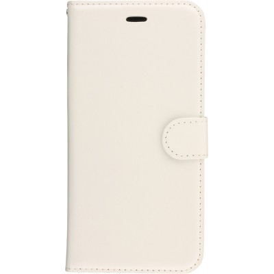 Hülle iPhone 7 / 8 / SE (2020, 2022) - Premium Flip Leder Tasche - Weiss