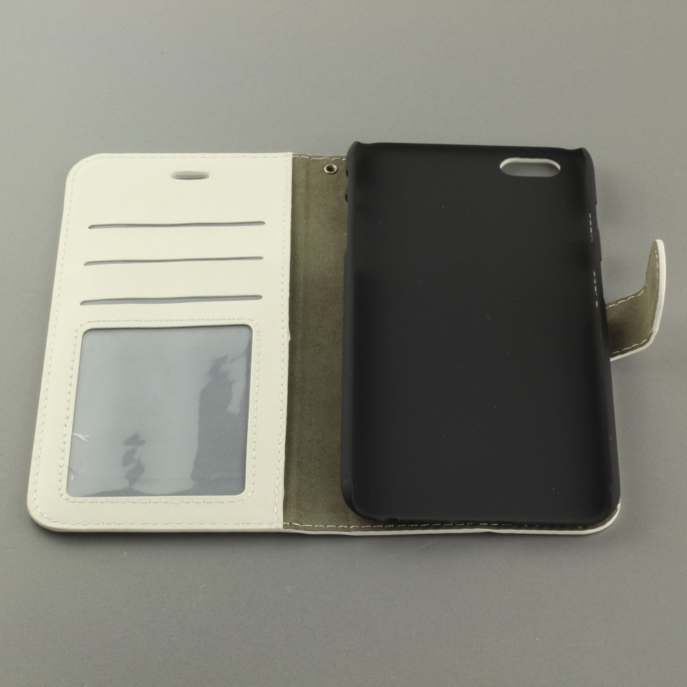 Hülle iPhone 7 / 8 / SE (2020, 2022) - Premium Flip - Weiss