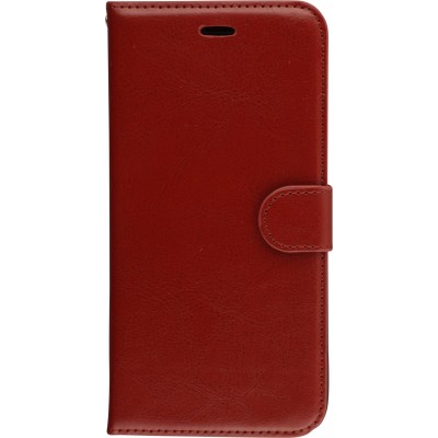Hülle iPhone 7 / 8 / SE (2020, 2022) - Premium Flip Leder Tasche - Braun