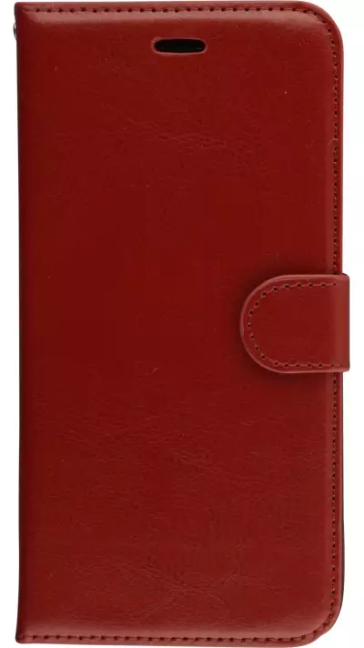 Fourre Samsung Galaxy S24 - Premium Flip cuir lisse porte-cartes - Brun