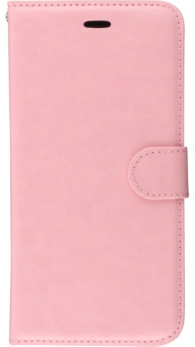 Fourre iPhone 7 / 8 / SE (2020, 2022) - Premium Flip cuir lisse porte-cartes - Rose clair