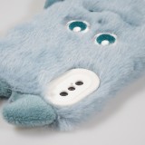 Fourre iPhone Xs Max - Fluffy Monstre en peluche douce - Bleu clair