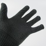 Universelle taktile Handschuhe mit Silikongriff für den Winter - - Schwarz