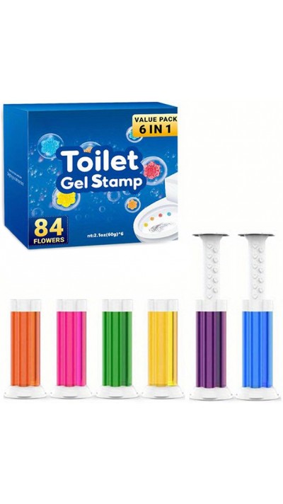 Reinigungsgel mit Deodorant und Selbstapplikator (Set mit 6 verschiedenen Düften)