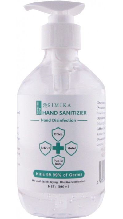 Désinfectant anti-bactérien - Gel désinfectant pour les mains (300 ml) - Simika
