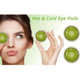 Wiederverwendbare Kiwi-Kühlgele für Augen und Gesicht - Kältebehandlung (4 Stück)