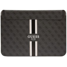 Guess Logo Stripes Laptop & MacBook Hülle für 16" - Schwarz