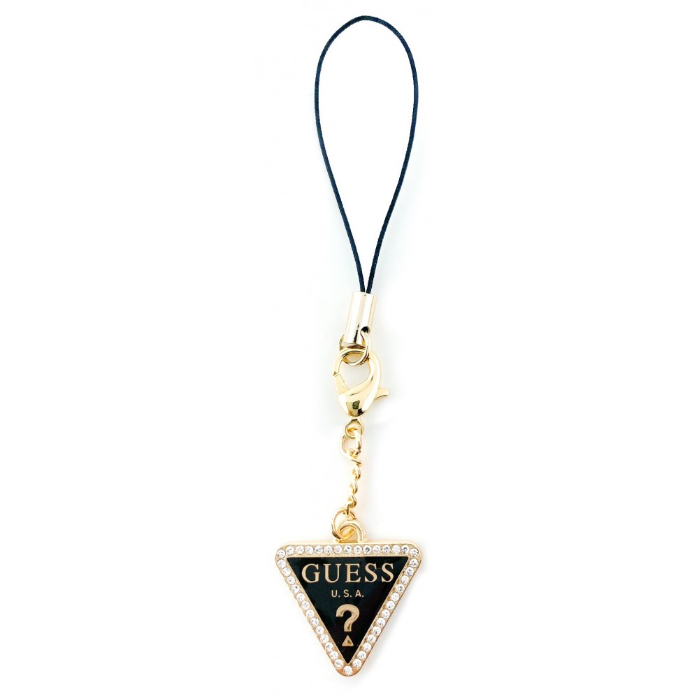 Guess pendentif bijoux de t l phone d coratif avec strass Noir