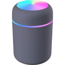 Humidificateur H2O d'air compact avec lumière LED multicolore - Noir