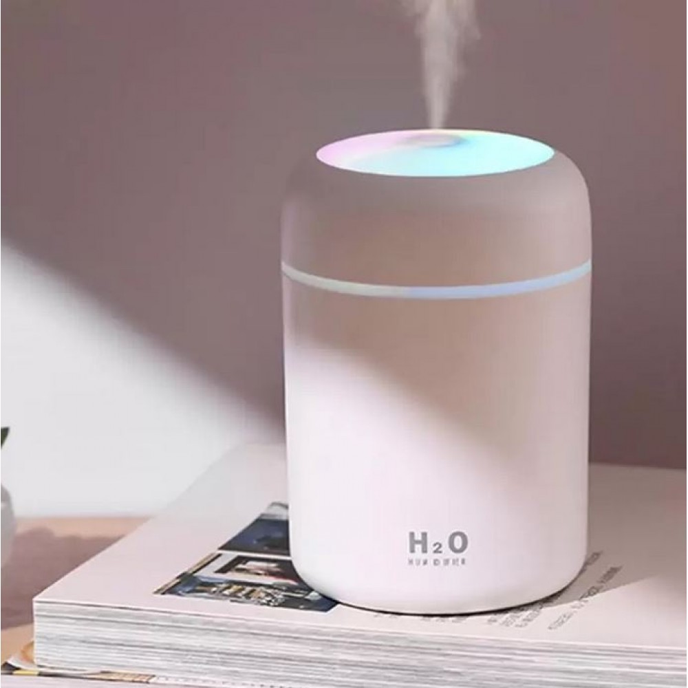 H2O Humidifier Luftbefeuchter portable und kompakt inkl. multicolor LED Licht - Rosa