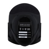 Haut-parleur Gothic tête de mort Bluetooth V3.0 avec batterie réchargable - Noir