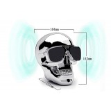 Haut-parleur Gothic tête de mort Bluetooth V3.0 avec batterie réchargable - Noir
