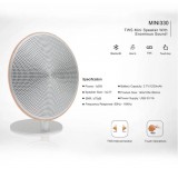 Stylischer Lautsprecher 5W - Kabellose Bluetooth Mini Speaker aus Holz - Braun