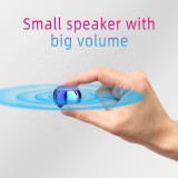 Ultra kleine mini Bluetooth Lautsprecher BT 5.0 TWS Wireless Speakers - Blau