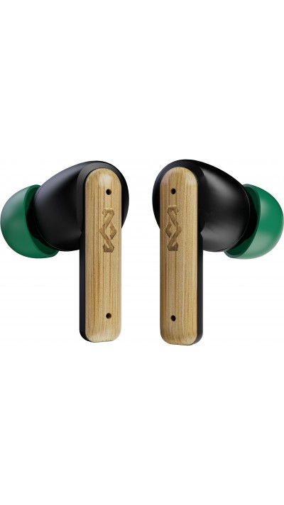 House of Marley Little Birds Bluetooth 5.3 TWS In-Ear écouteurs sans fil Bamboo - Noir