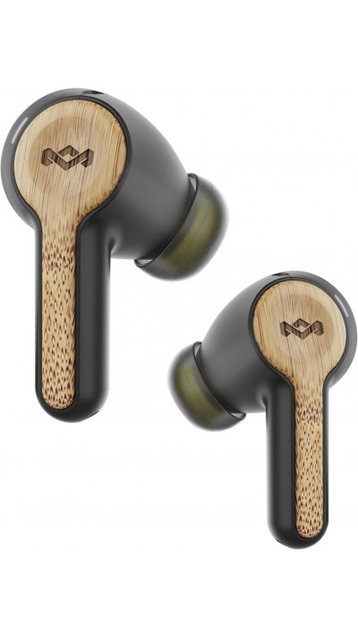 House of Marley Rebel - Écouteurs sans-fil Bluetooth True Wireless In-Ear Bamboo - Noir