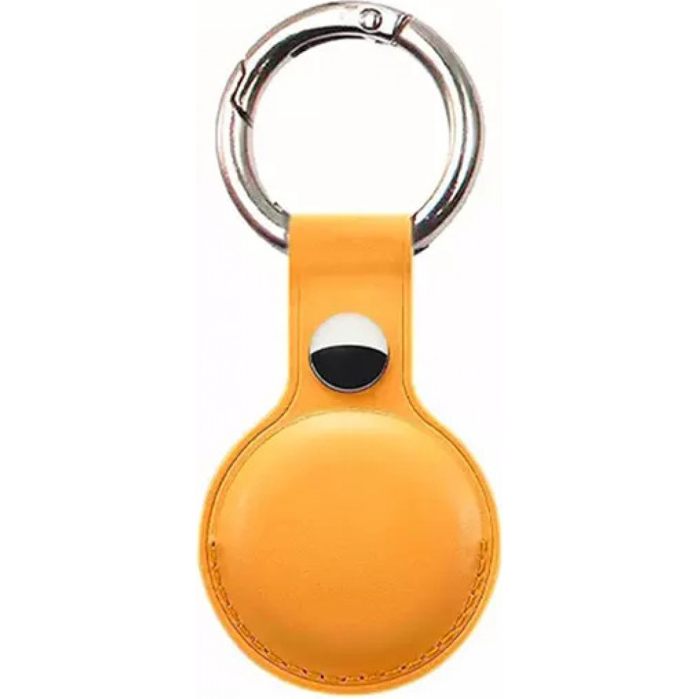 Porte-clés AirTag - Cuir jaune - Acheter sur PhoneLook