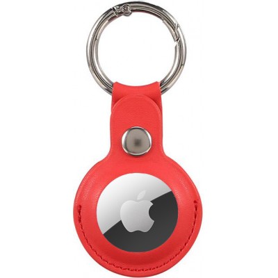 AirTag Schlüsselanhänger - Leder - Rot
