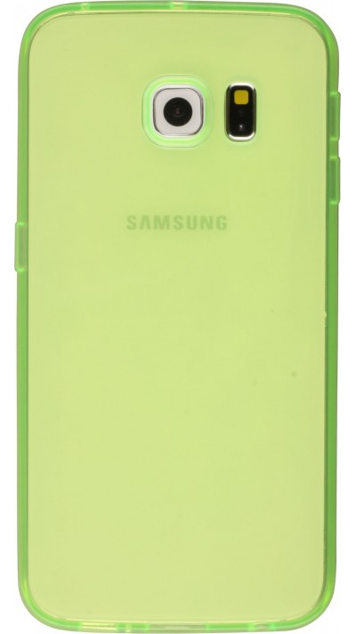 Housse Samsung Galaxy S6 edge - Gel transparent - Vert