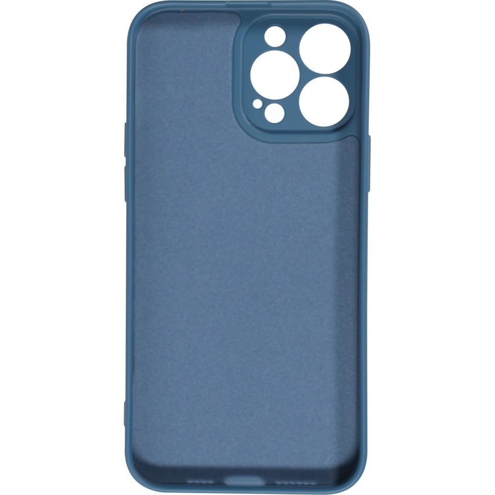 iPhone 15 Plus Case Hülle - Soft-Shell silikon cover mit MagSafe und Kameraschutz - Dunkelblau