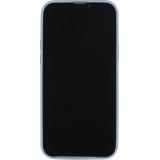 iPhone 13 Case Hülle - Soft-Shell silikon cover mit MagSafe und Kameraschutz - Blau grau