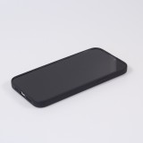 iPhone 15 Pro Case Hülle - Soft-Shell silikon cover mit MagSafe und Kameraschutz - Schwarz