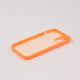 iPhone 15 Plus Case Hülle - Soft-Shell silikon cover mit MagSafe und Kameraschutz - Orange