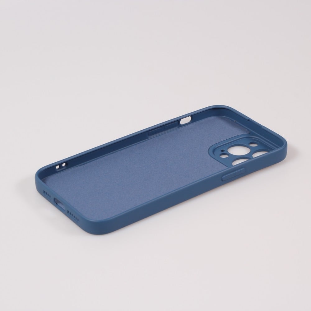Housse iPhone 15 Pro Max - Coque en silicone souple avec MagSafe et protection pour caméra - Bleu
