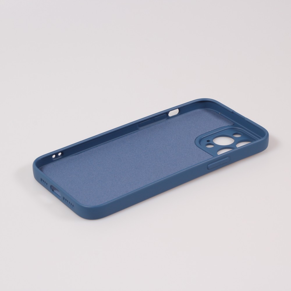 Housse iPhone 15 Pro - Coque en silicone souple avec MagSafe et protection pour caméra - Bleu