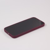 Housse iPhone 15 Pro Max - Coque en silicone souple avec MagSafe et protection pour caméra - Bordeaux