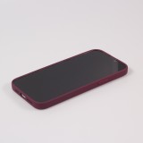 iPhone 15 Pro Case Hülle - Soft-Shell silikon cover mit MagSafe und Kameraschutz - Bordeaux